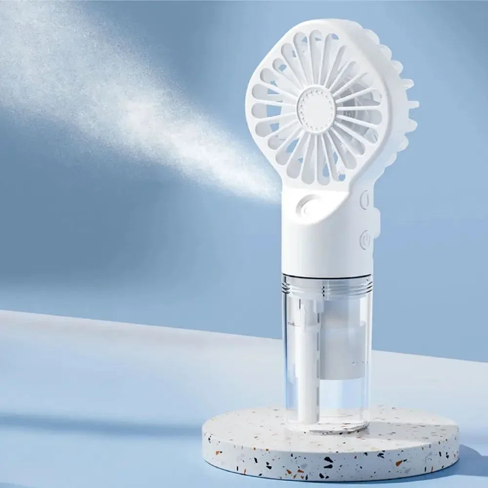Portable Handheld Water Spray Mist Fan