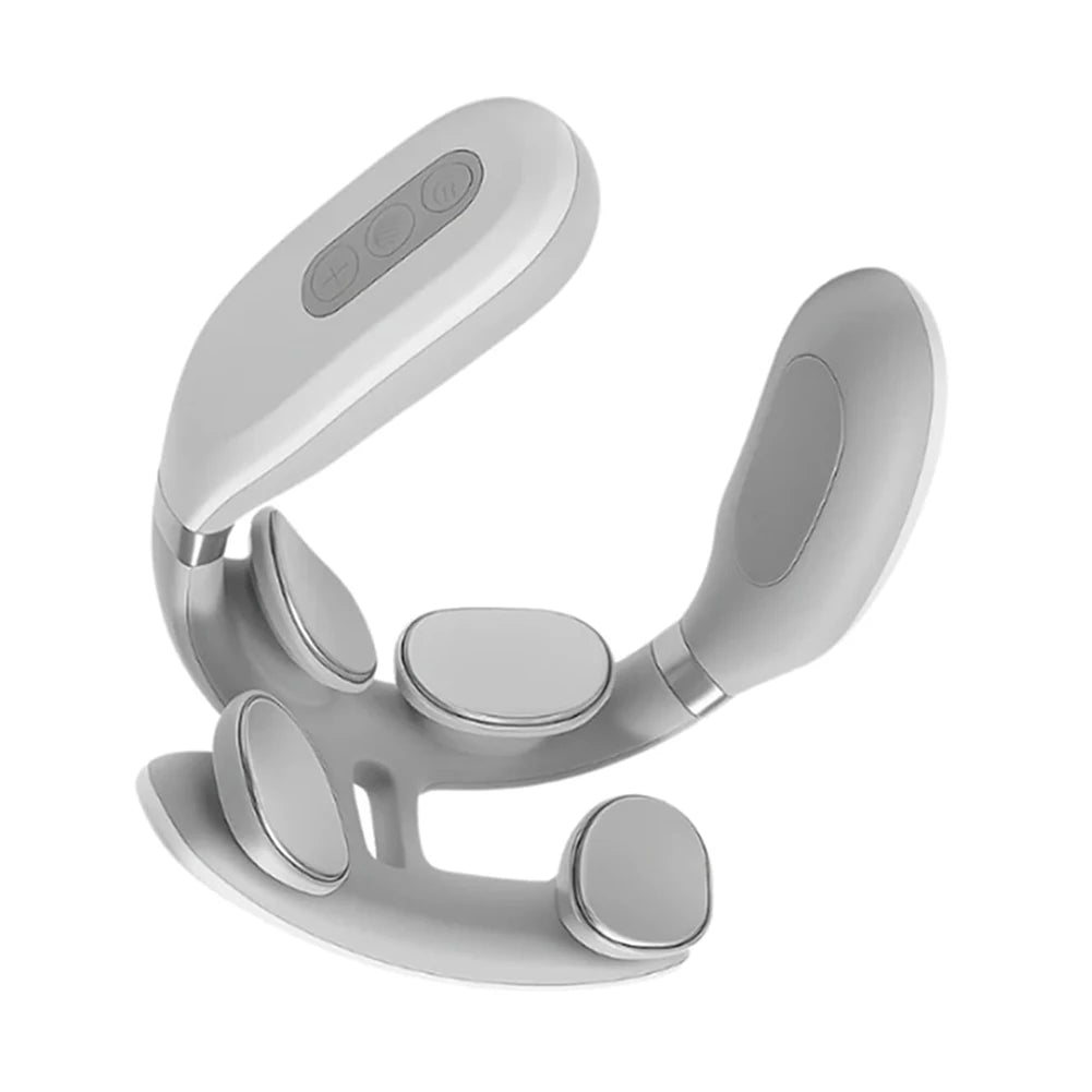 4 Head Neck Massage Machine USB Rechargeable 6 Modes Vibration