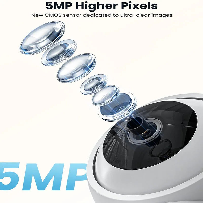 IEGEEK 5MP Security Camera With 2.4GHz WiFi Night Vision