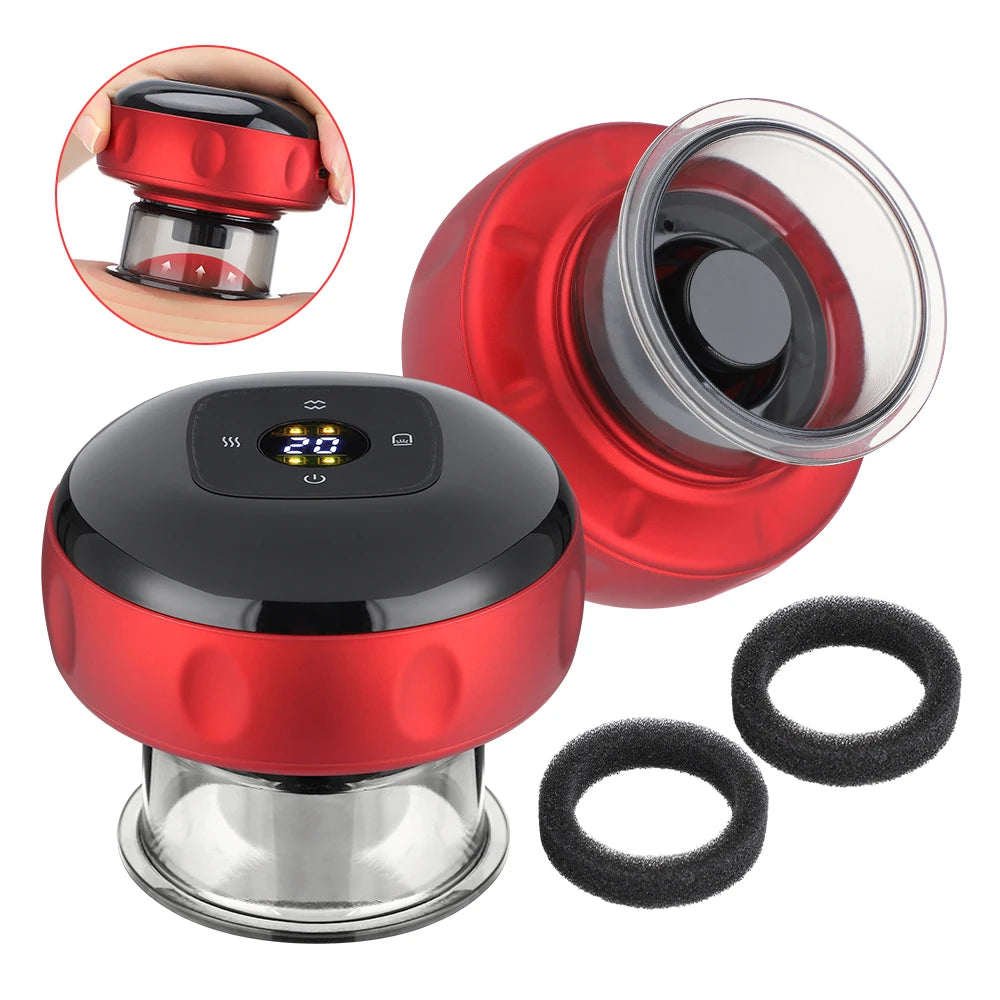 Rechargeable Smart Cupping Massager with Heat