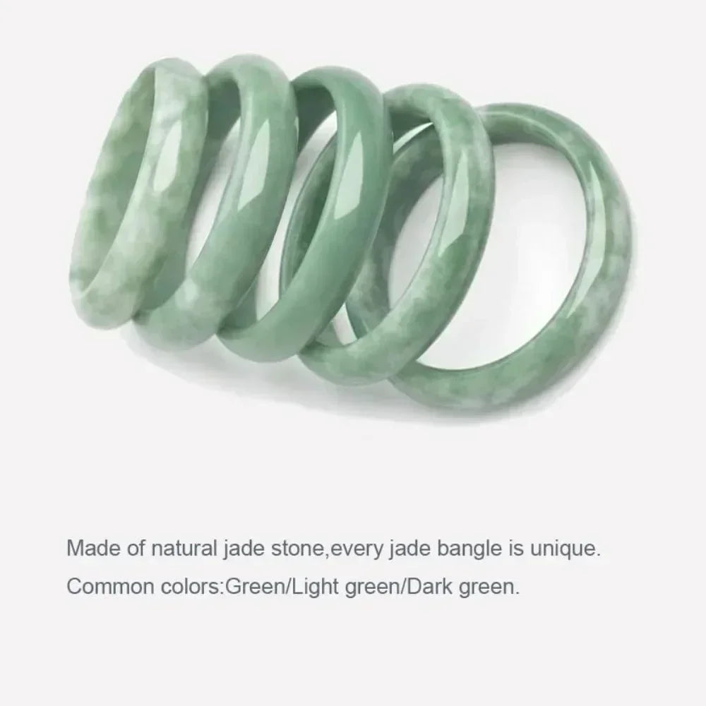 Natural Jade Bangle Bracelet For Women Classic Retro Chinese Style Certificate