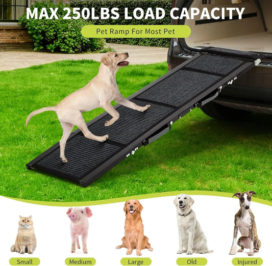 Heavy-Duty Folding Dog Car Ramp for Large Dogs
