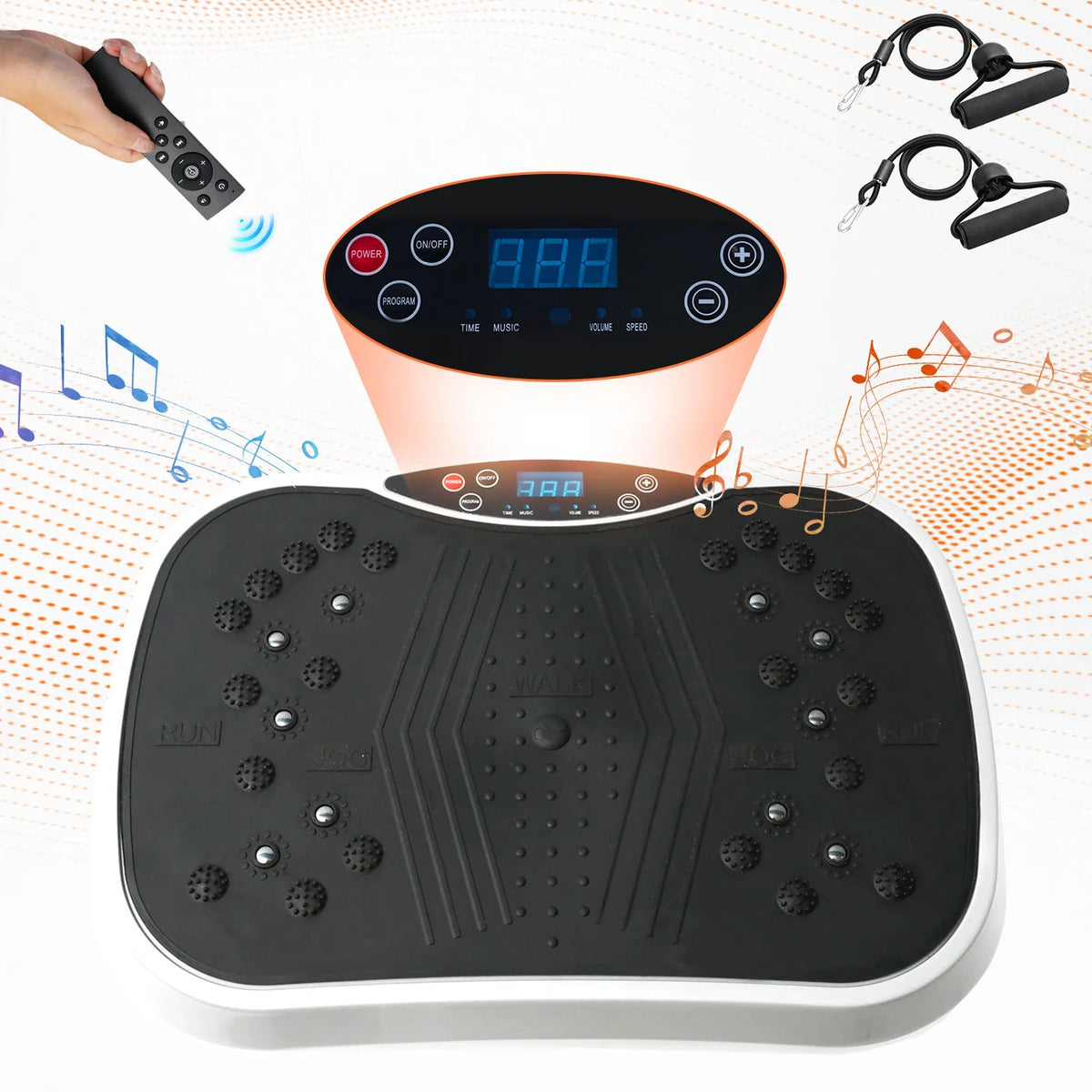 200W Vibration Plate with Remote and Bands