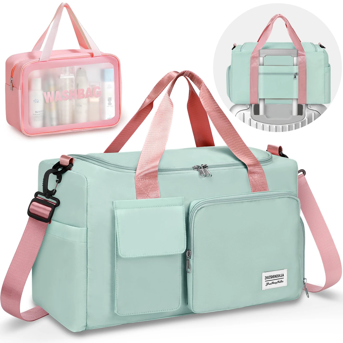 Fitness Sports Travel Bag Waterproof Duffel With Wet Dry Separation