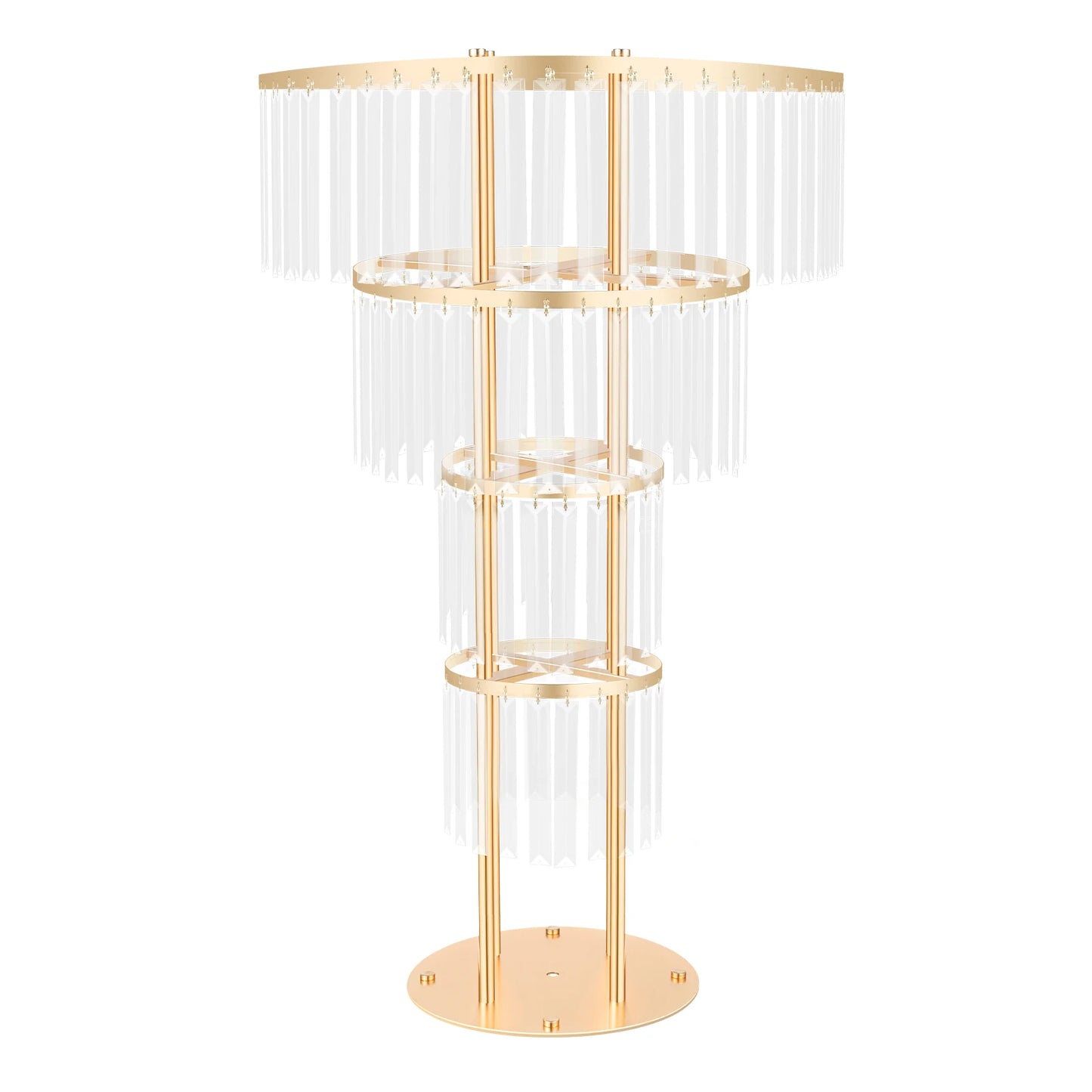 Bymaocar Crystal Flower Stand Wedding Centerpiece
