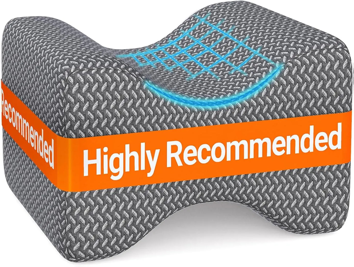 Memory Foam Knee Pillow, Knee Pillow for Side Sleepers, Leg Pillows for Sleeping Blood Circulation, Elevation Pillow for Spine A
