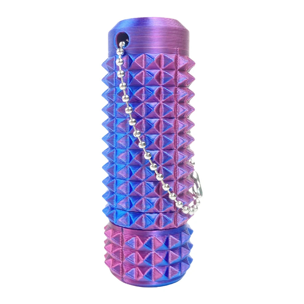 Spiky Grippie Stim Keychain 3D Printed Calming Keychain Roller Spiky Grippie Stim Keyring for  and Boost Focus