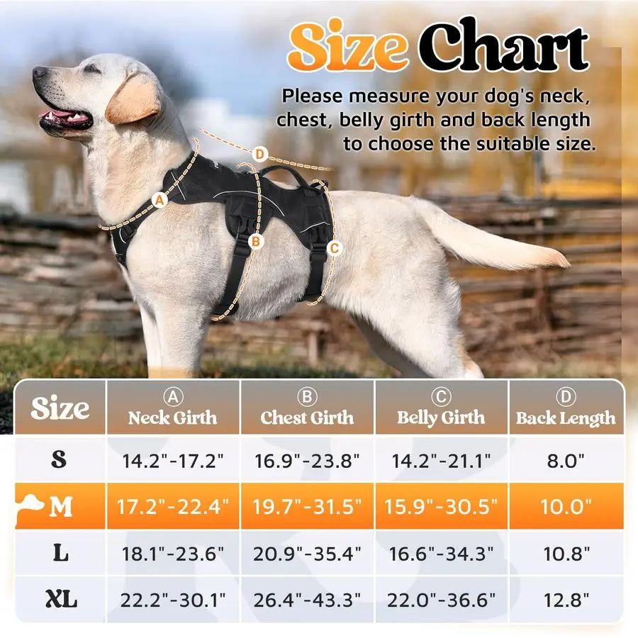 Escape Proof Dog Harness With Soft Padding And Reflective Straps