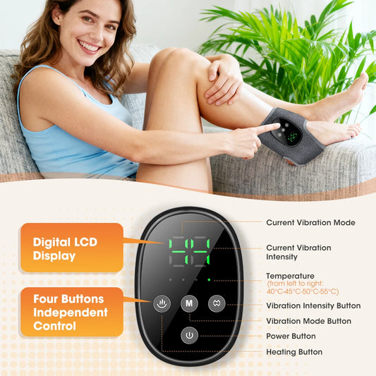 Heated Vibrating Ankle Massager Wrap