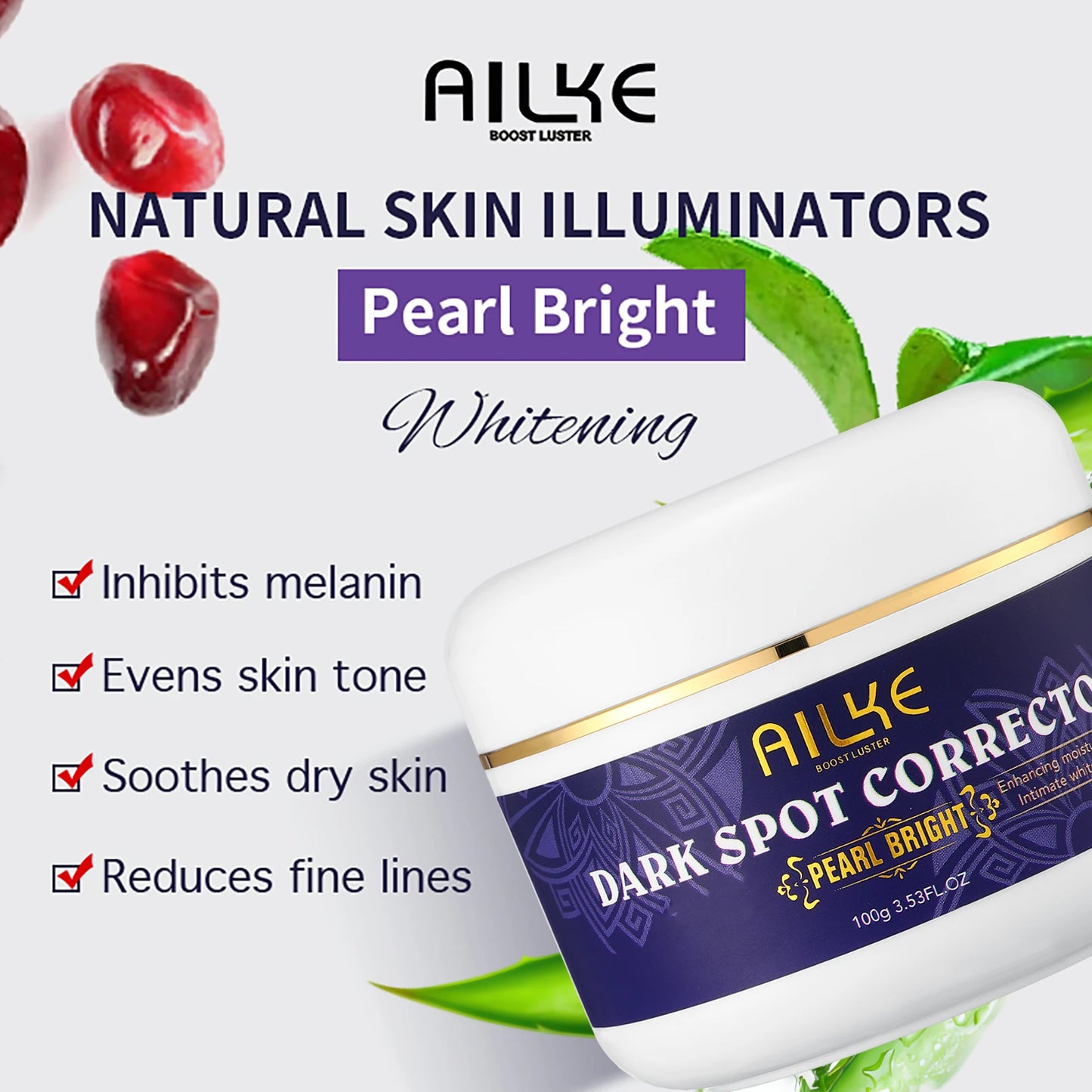 AILKE Glutathione Whitening Skin Care Set For Women, Moisturizing, Deeply Clean Skin, Reduce Dark Spots, Hyperpigmentation