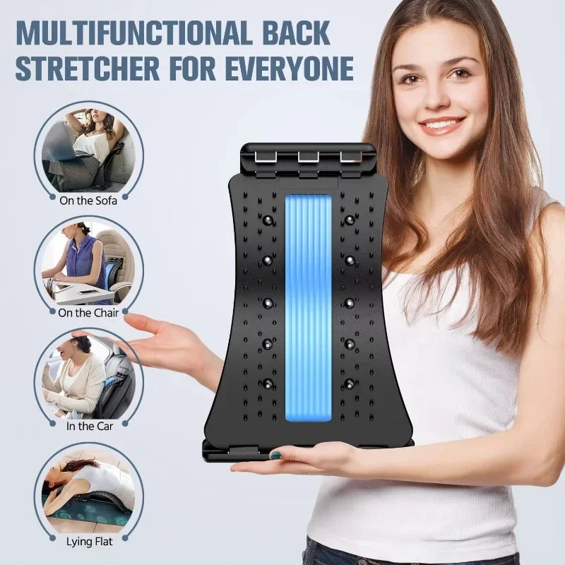 Brangdy Back Stretcher Pain Relief Multi Level Adjustable Massager