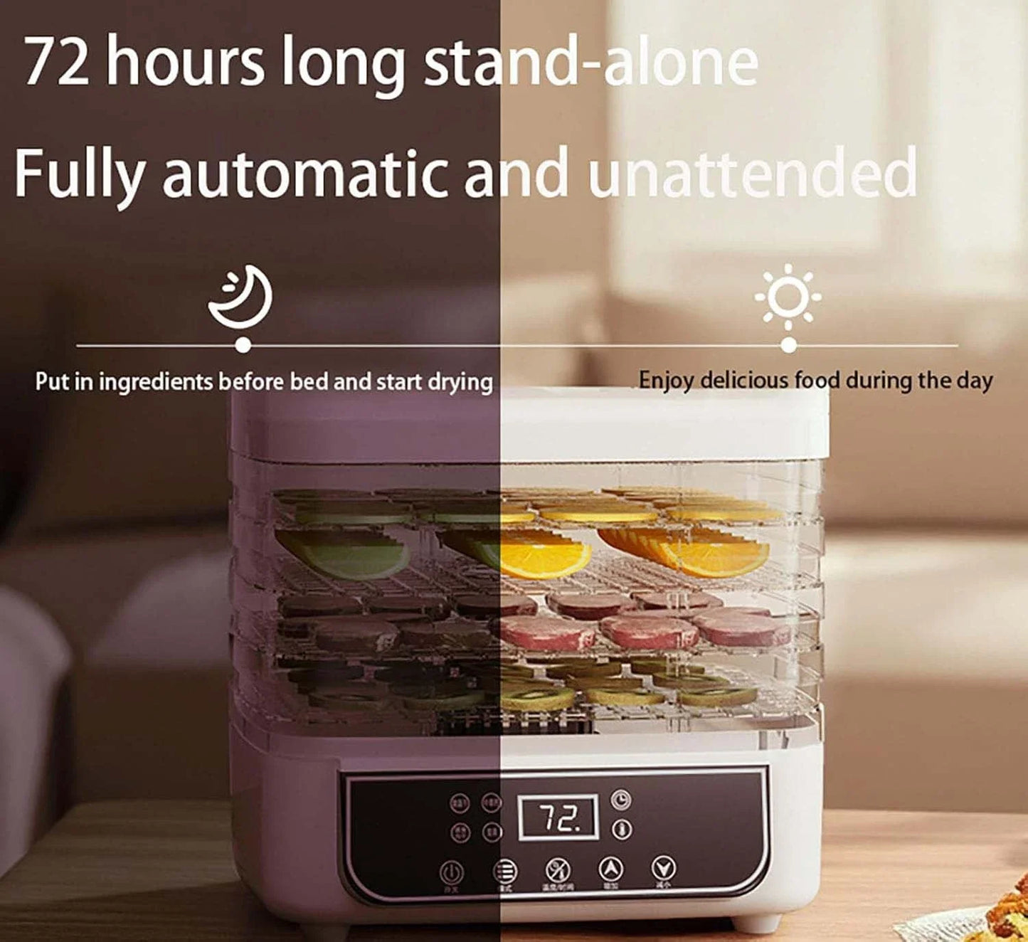 5-Layer Fruit And Vegetable Dryer Machine With Adjustable Temperature