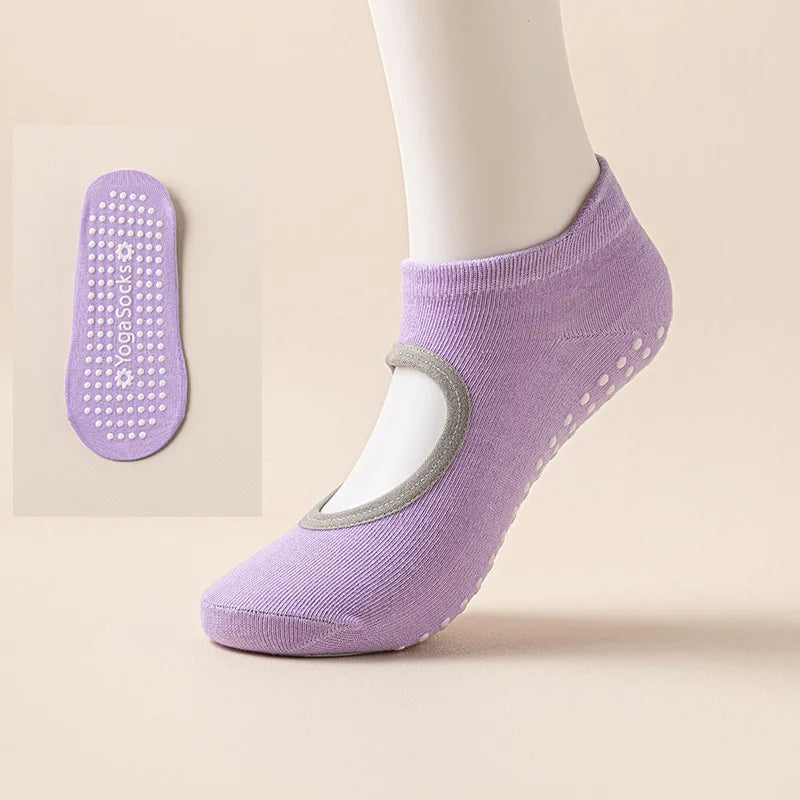 Dreamlikelin Yoga Pilates Socks With Silicone Grip For Women