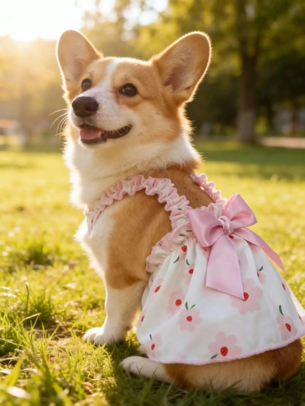 Ditsy Floral Sleeveless Dress for Small Dogs and Cats