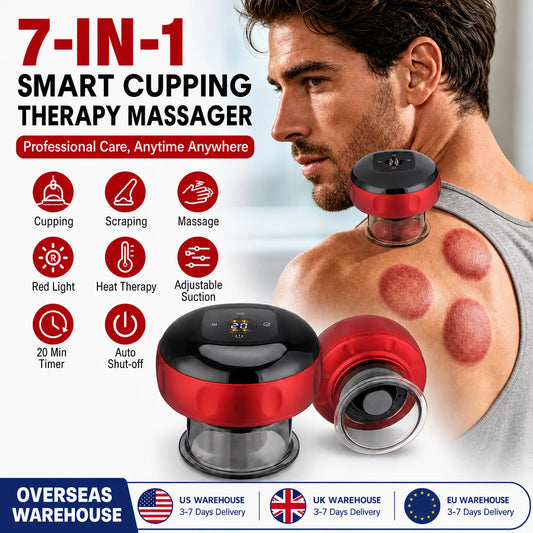 Rechargeable Smart Cupping Massager with Heat