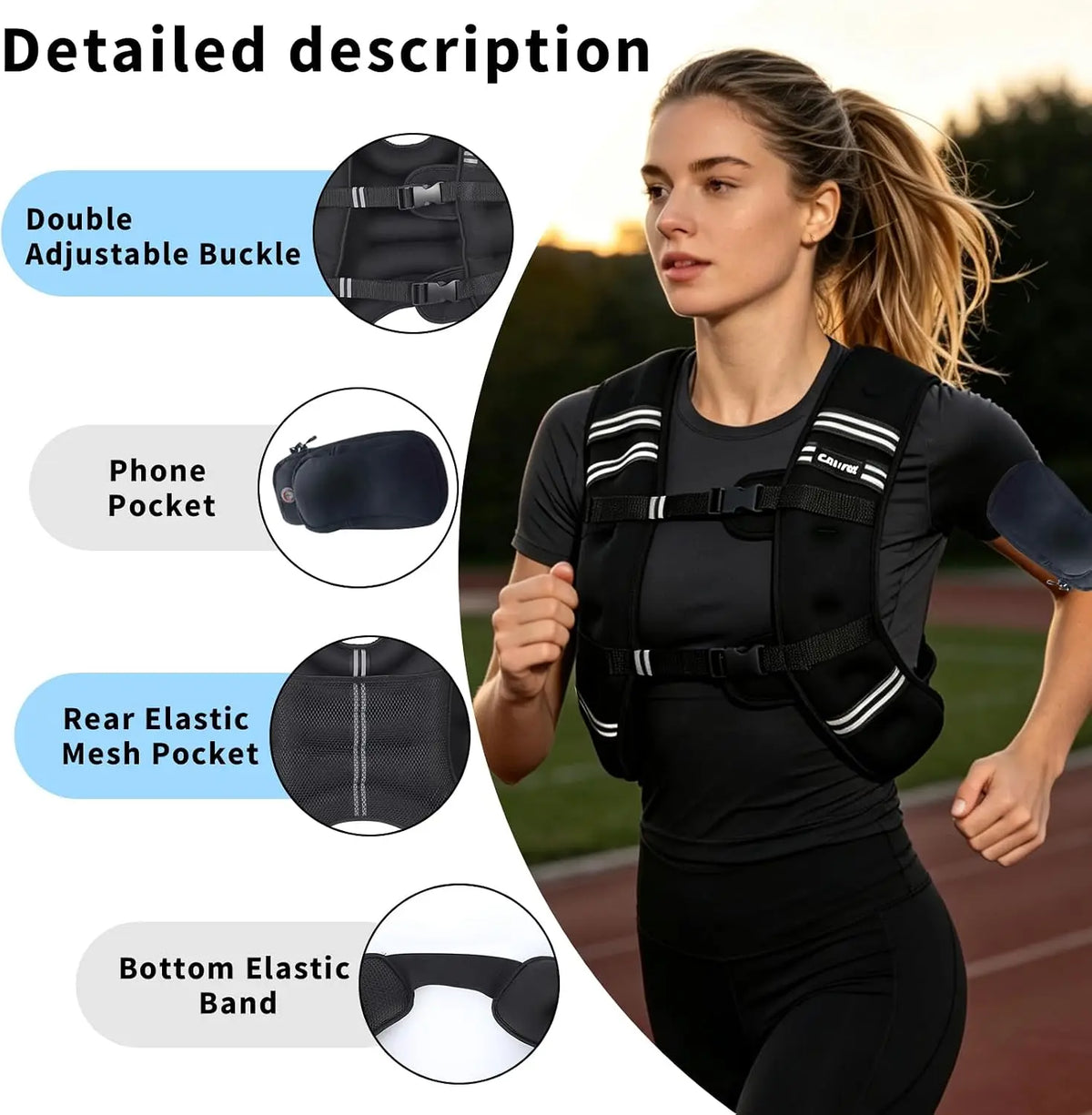 20 lb Weighted Vest for Rucking and Training
