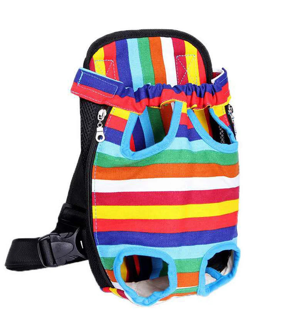 Adjustable Cat Carrier Backpack For Pets Outdoor Travel Double Shoulder Bag