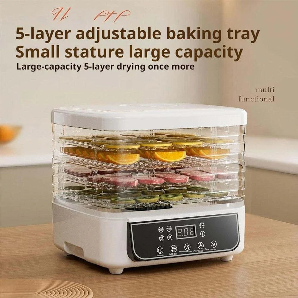 5-Layer Fruit And Vegetable Dryer Machine With Adjustable Temperature