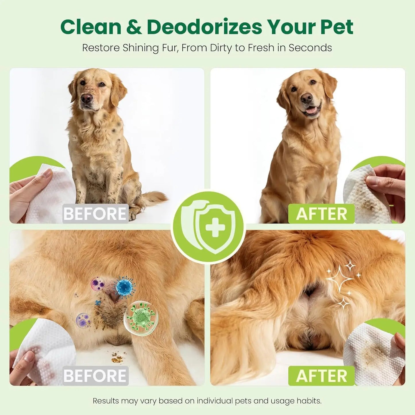 Extra Moist Pet Wipes For Dogs And Cats Aloe Vera Vitamin E 100 Count