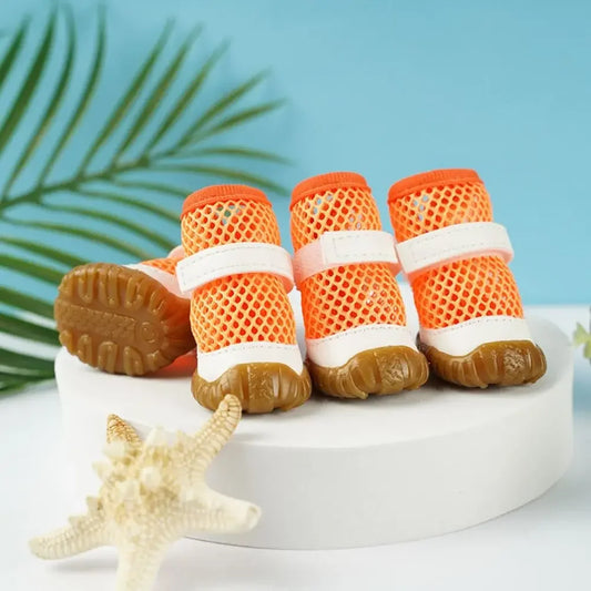 Breathable Dog Net Shoes For Small Dogs Anti Slip Outdoor