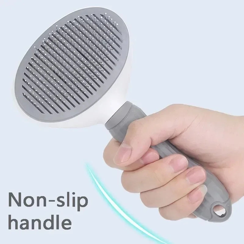 Self Cleaning Grooming Brush For Dogs And Cats Dematting Comb