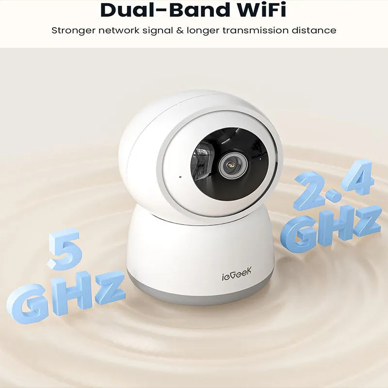 IEGEEK 5MP Security Camera With 2.4GHz WiFi Night Vision