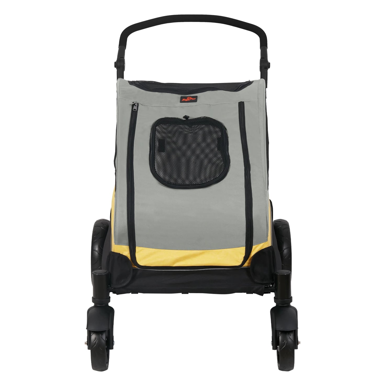 BINGOPAW Large Dog Stroller 4 Wheel Pet Carrier Foldable For Two Dogs