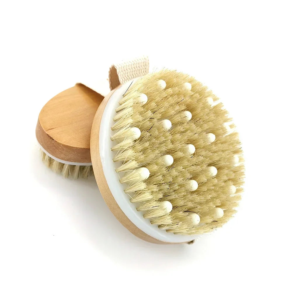 Dawndesslo 2 In 1 Dry Skin Body Brush Exfoliating Massage