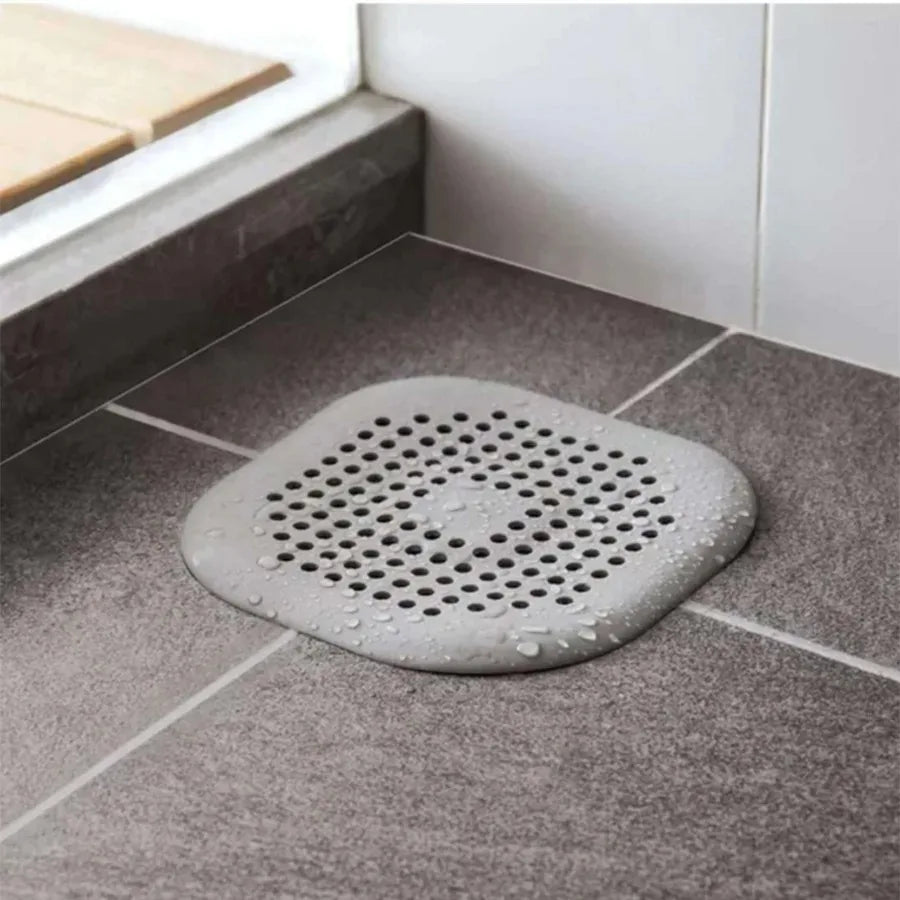 Silicone Sink Drain Hair Catcher with Suction Cup