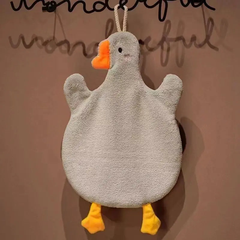 Cartoon Goose Hand Towel Water Absorbent Kitchen And Bath