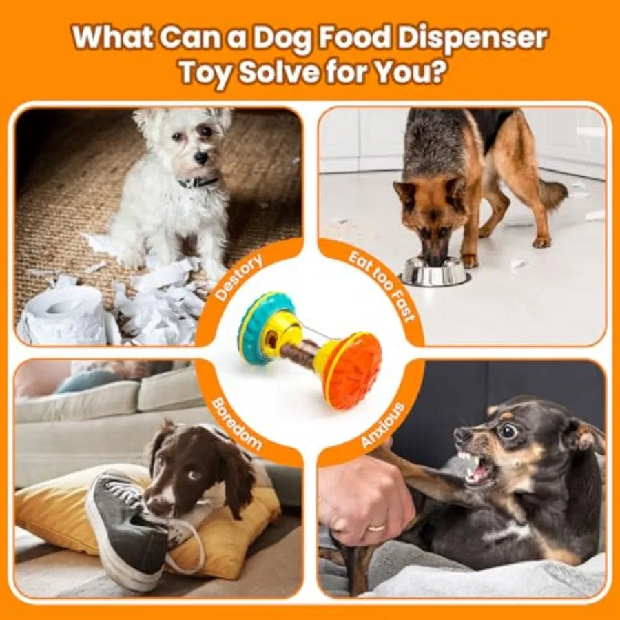 Interactive Dog Toys, Dog Puzzle Toys for Smart, Dog Enrichment Toy to Keep Them Busy, Treat Dispensing Toy Slow Puzzles Feeder
