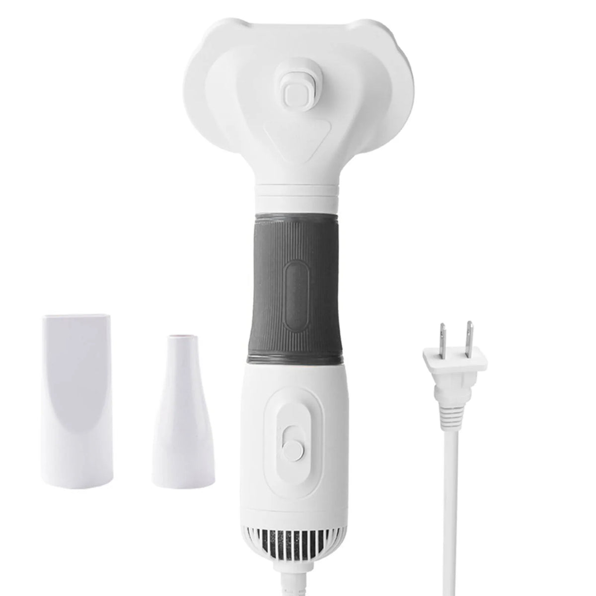 3-in-1 Low Noise Pet Hair Dryer Brush, 600W