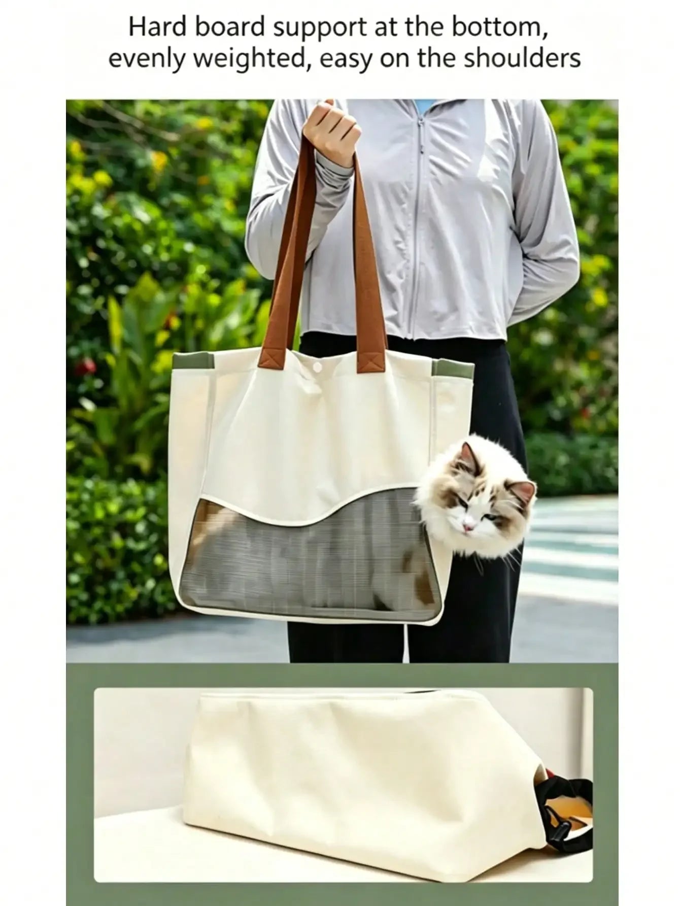 Breathable Mesh Pet Carrier Bag for Cats and Dogs Foldable