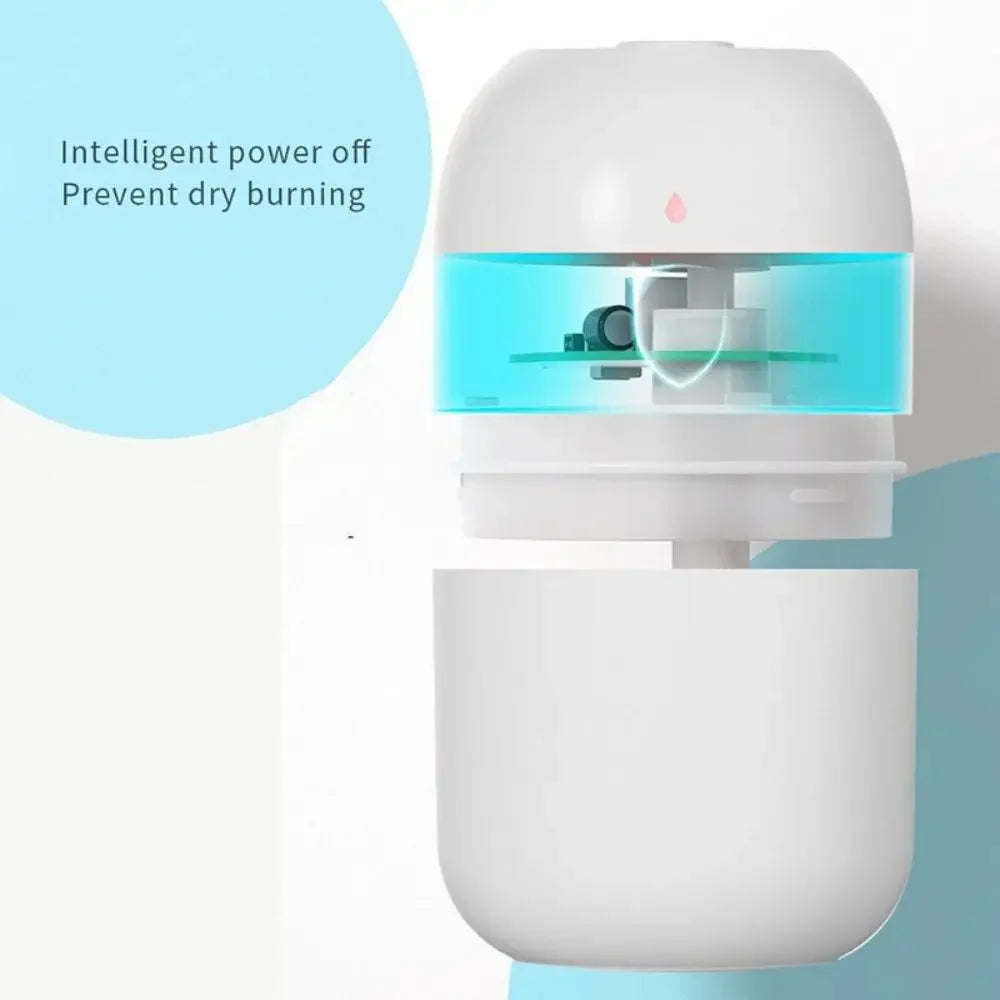 USB Water Refill Humidifier With LED Lights, Quiet, Portable