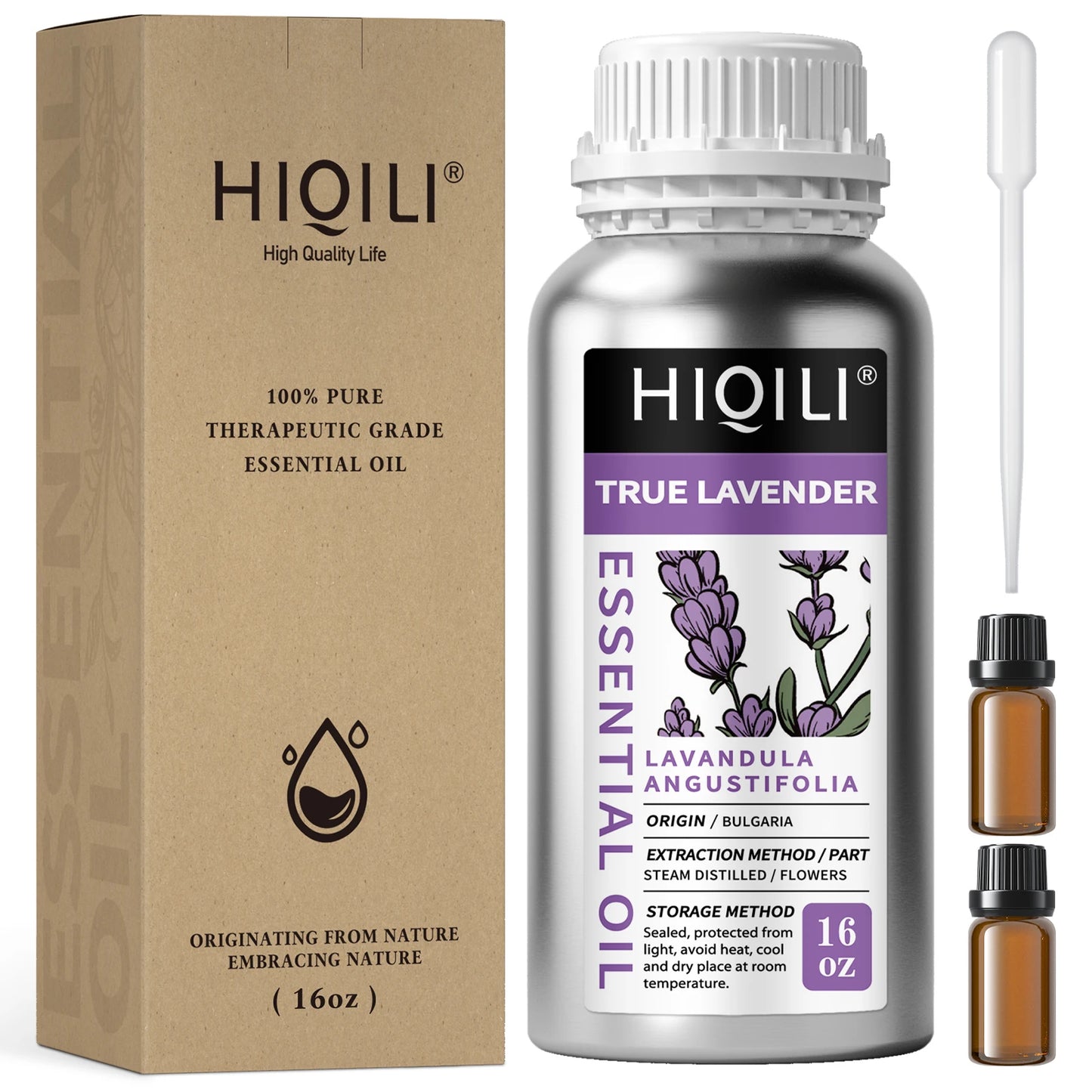 HIQILI 100ml Lavender/Eucalyptus/Nutmeg Essential Oil, 100% Pure Natural for Diffuser, Humidifier Candle Making Home Fragrance