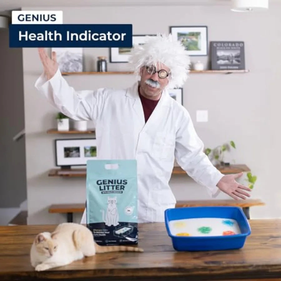 Health Monitoring Cat Litter, Featured on Shark Tank, Lightweight Crystal Silica Gel, Non Clumping, Dust Free, Low Tracking, Od