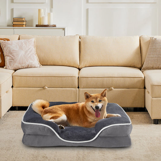 JHK Orthopedic Memory Foam Dog Bed For Small Pets Cover