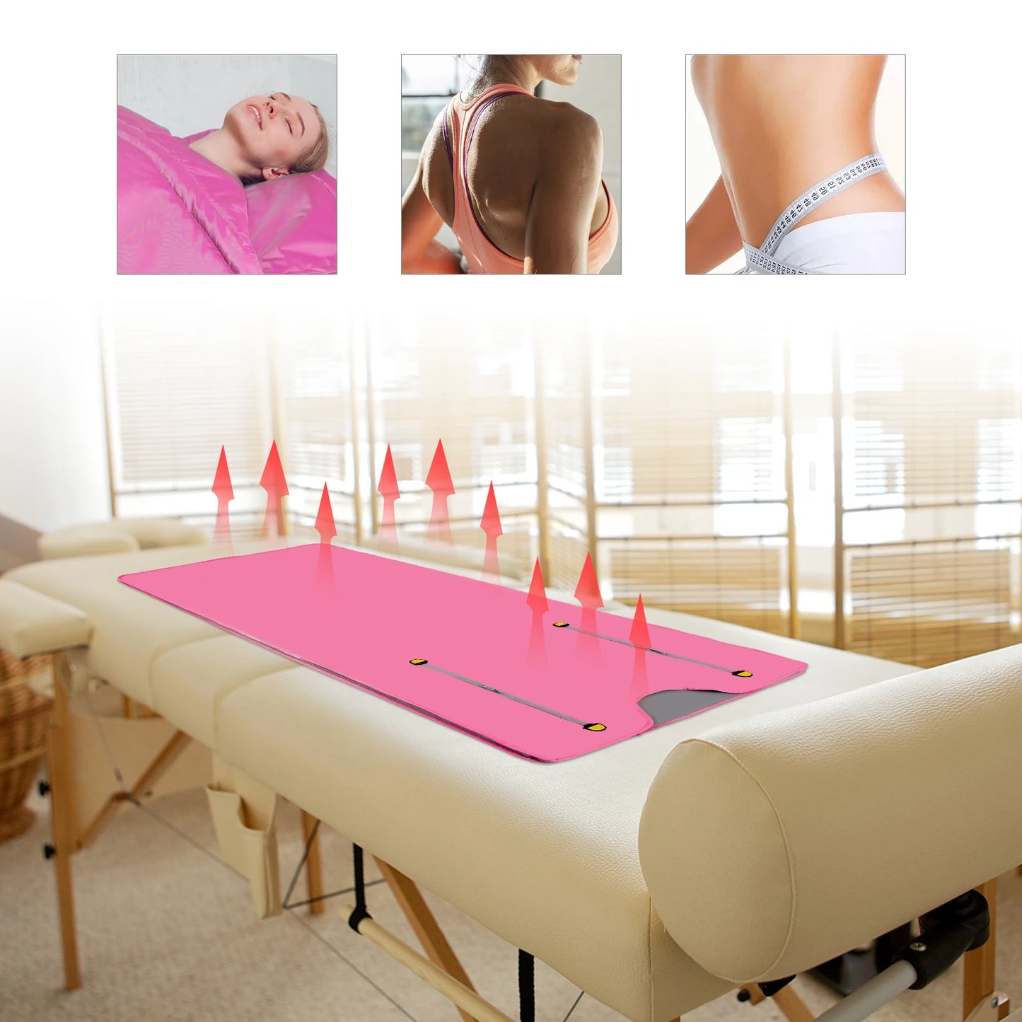 Portable Sauna Blanket Zipper Design For Home Spa Relaxation