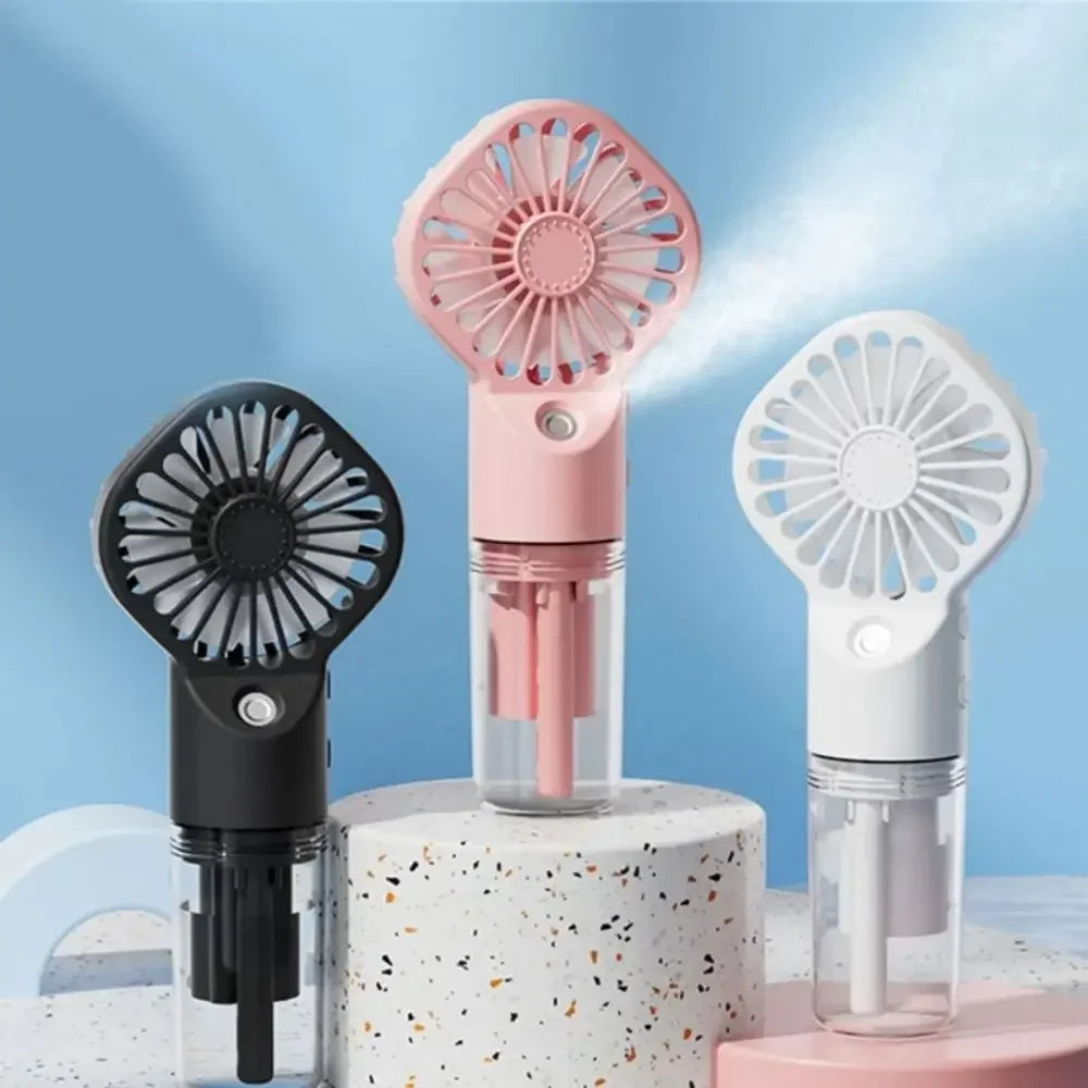 Portable Handheld Water Spray Mist Fan