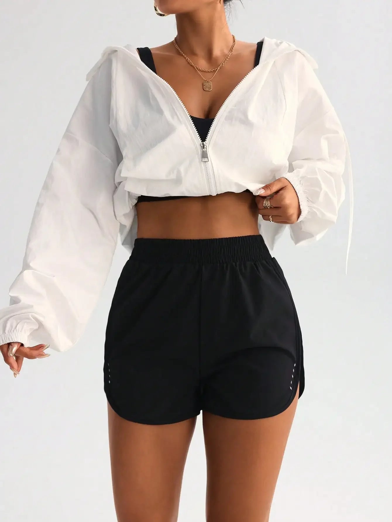 Women High-Waisted Stretch Shorts for Yoga and 4-Way Activewear