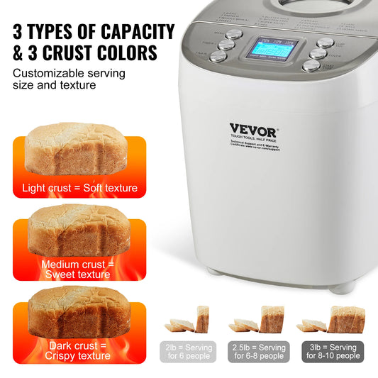 15-in-1 Bread Maker with Gluten-Free Setting