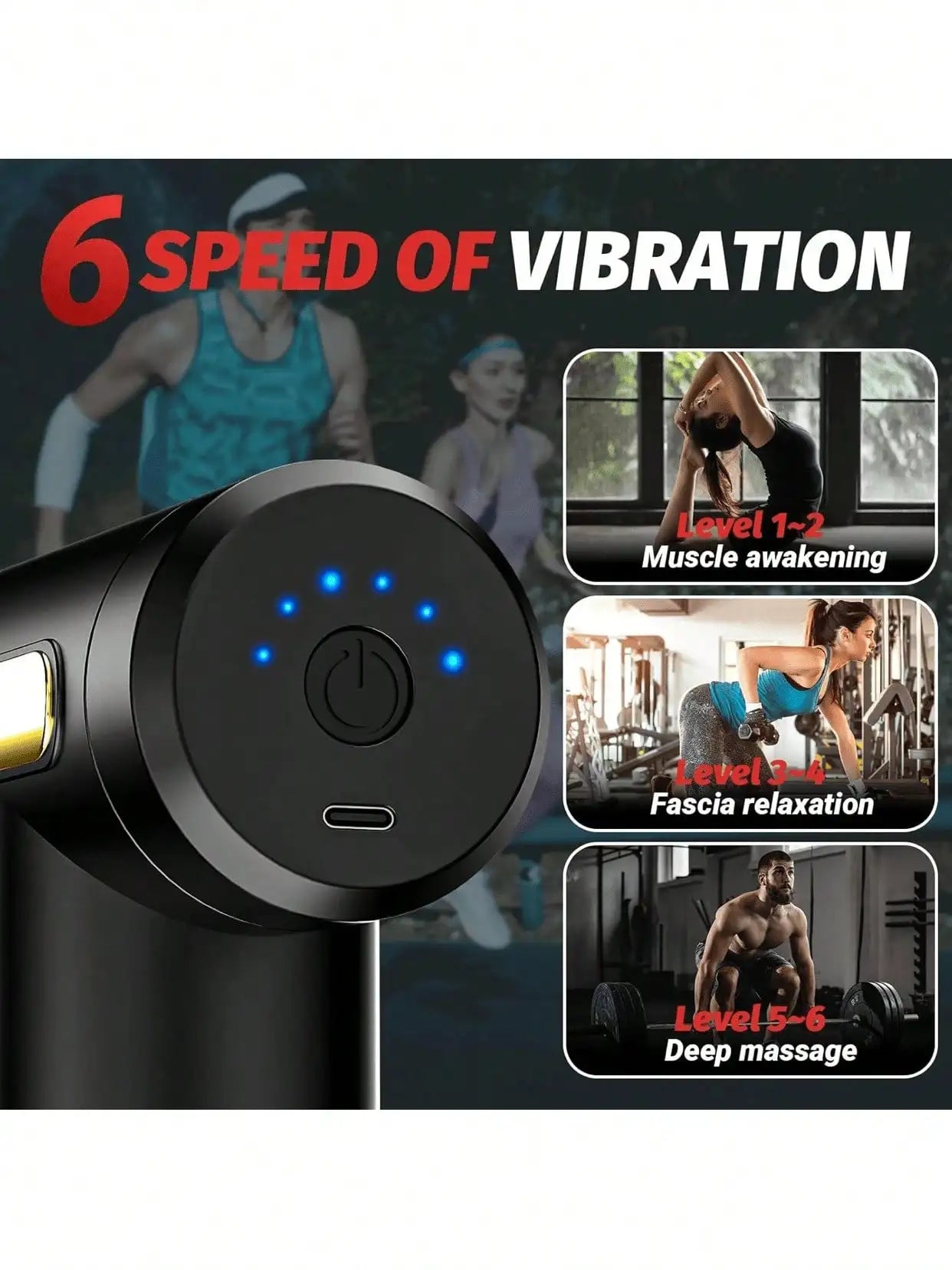 Mini Handheld Deep Tissue Massage Gun, Portable Travel Muscle Massager for Gym Fitness Sports Recovery, Perfect Gift for Men and Women