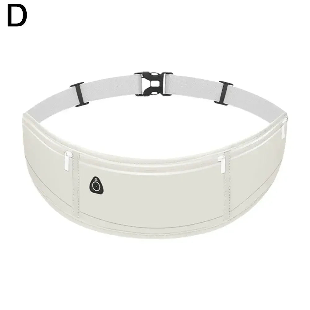 Unisex Reflective Running Waist Pack With Water Bottle Holder Phone Pocket