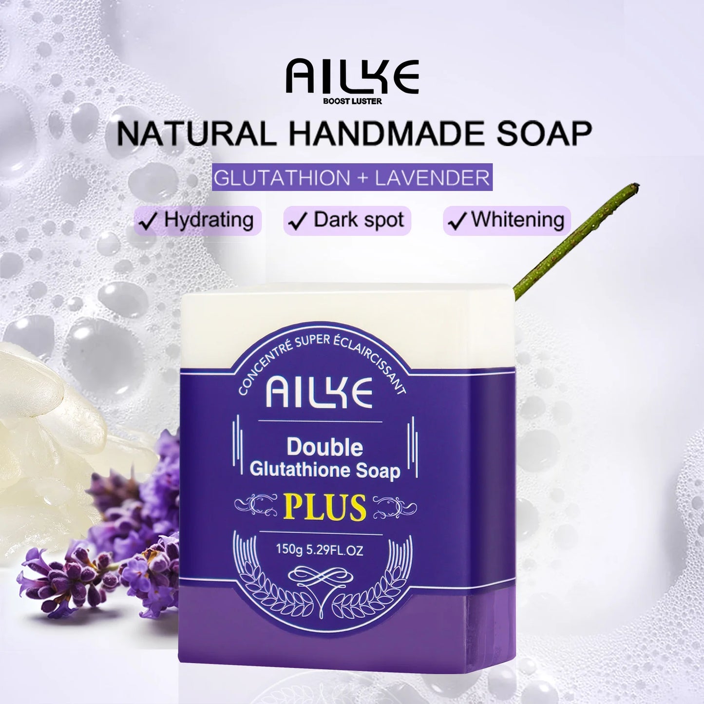 AILKE Glutathione PLUS Skin Care Set, Advanced Lightening Lotion, Moisturizes, Softens Skin, Skin Glowing Range for Men Women