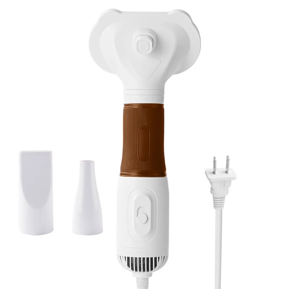3-in-1 Low Noise Pet Hair Dryer Brush, 600W