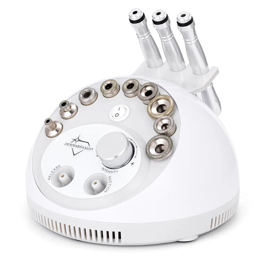 3 in 1 Skin Care Ultrasound Dermabrasion Beauty Device for Facial Cleaning