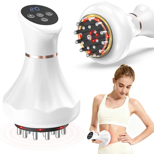 Lymphatic Drainage Massager Heat Vibration Anti Cellulite Body Sculpting