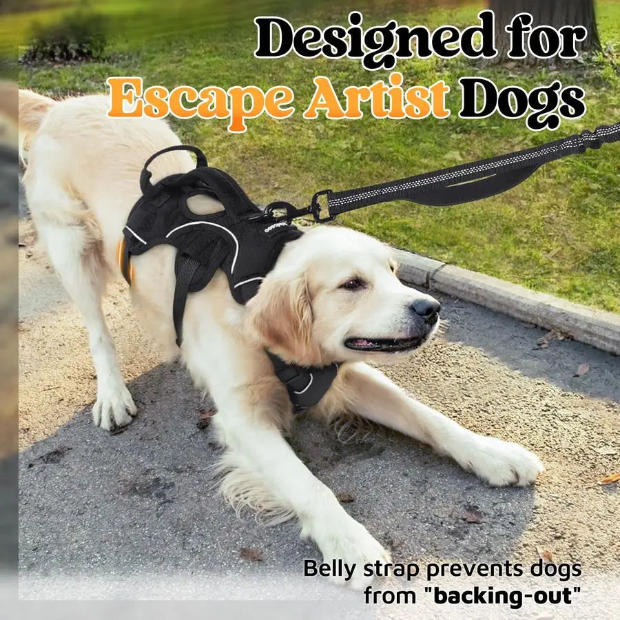 Escape Proof Dog Harness With Soft Padding And Reflective Straps