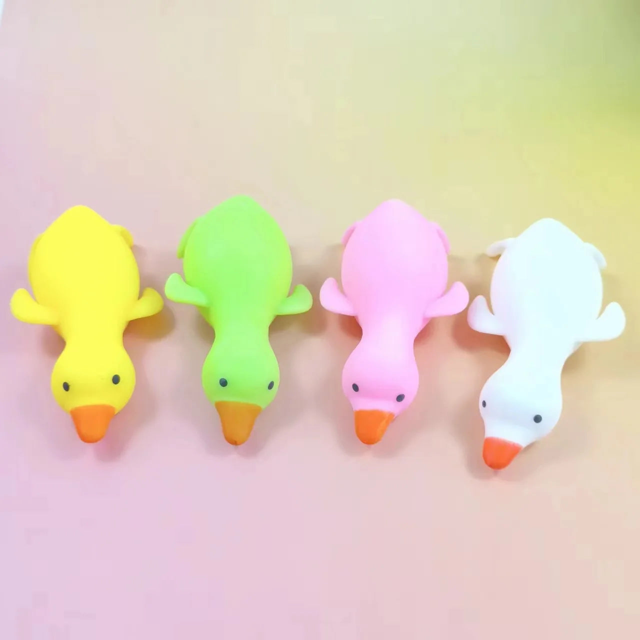 1Pc Glitter Crystal Swan Duck Squishy Toy, Slow Rising Soft Stress Relief Squeeze Toy, Portable Mini Desk Ornament,