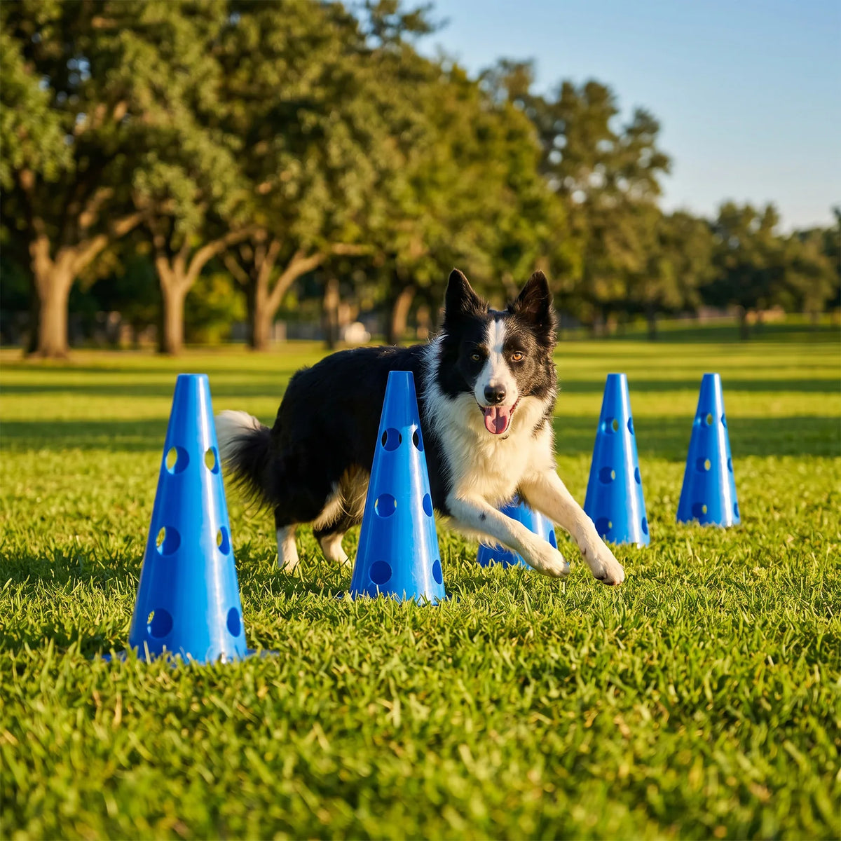 Dog Agility Training Set with Cones and Hurdles